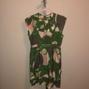 Size XS Fit and flare, green TULLE dress